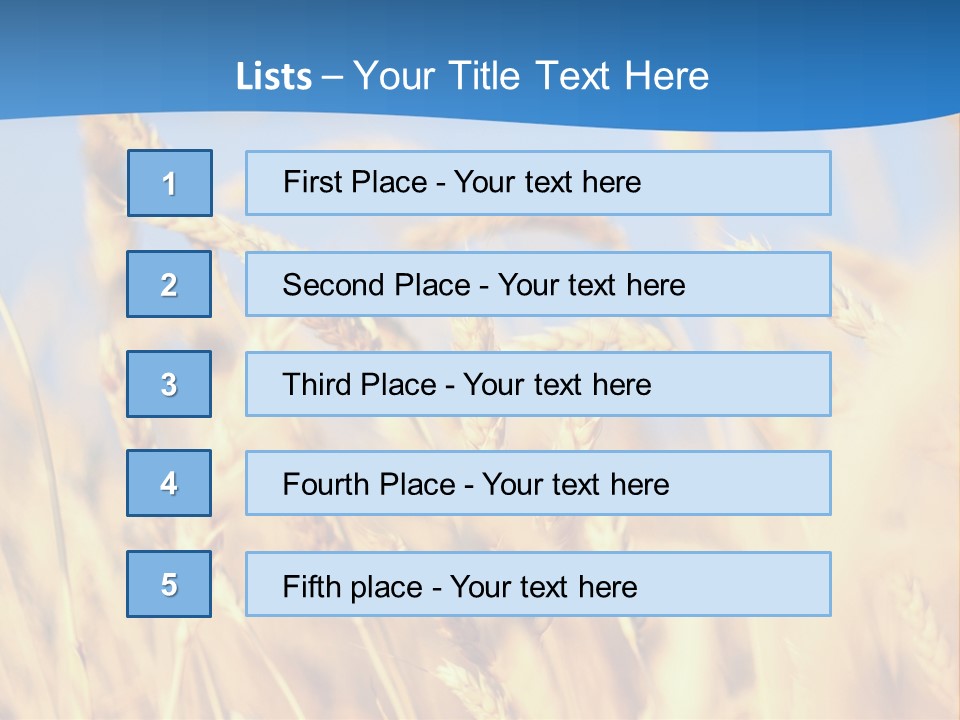 Nature Blue Stem PowerPoint Template