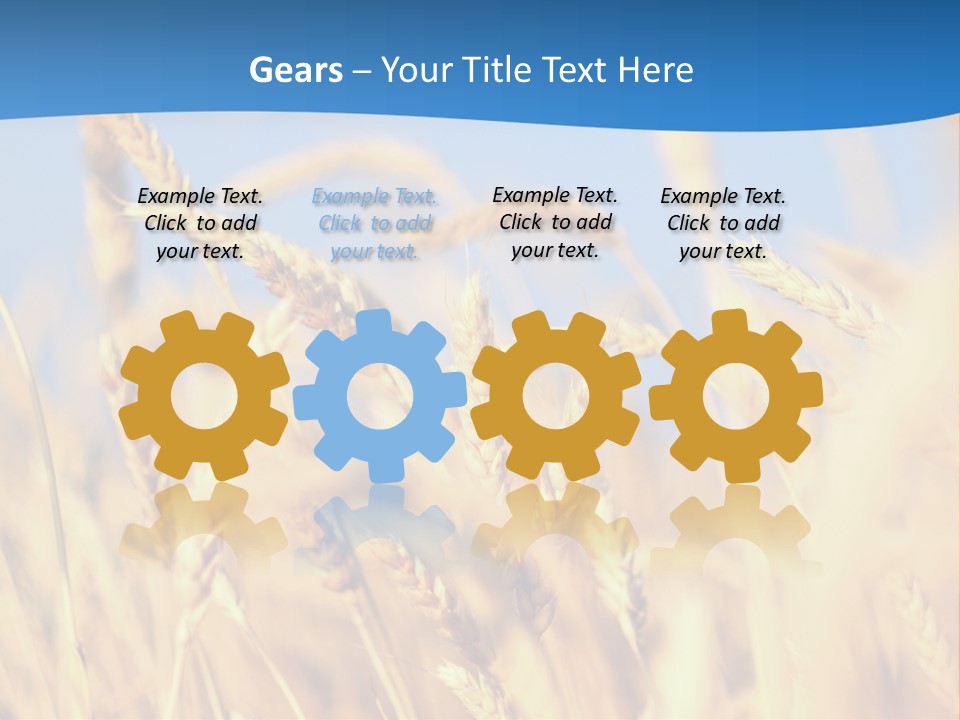 Nature Blue Stem PowerPoint Template