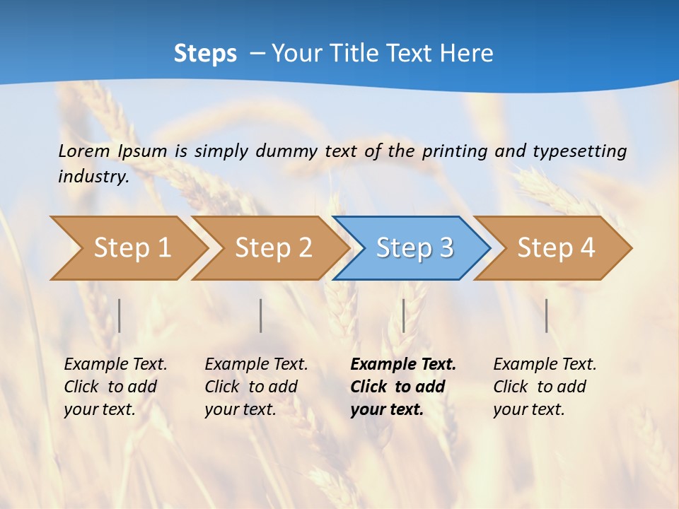 Nature Blue Stem PowerPoint Template