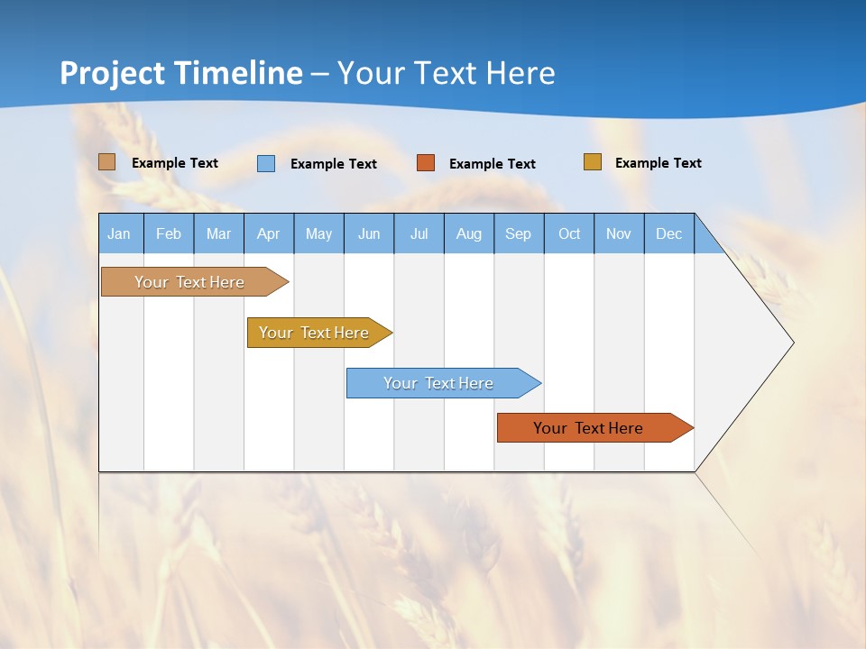 Nature Blue Stem PowerPoint Template