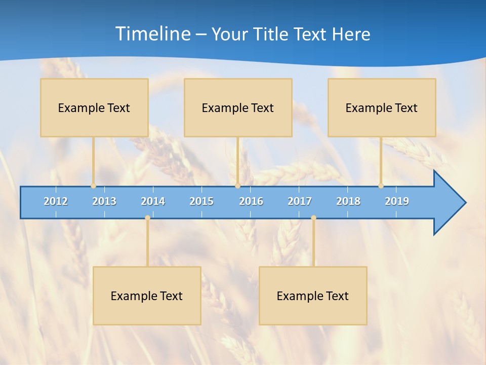 Nature Blue Stem PowerPoint Template