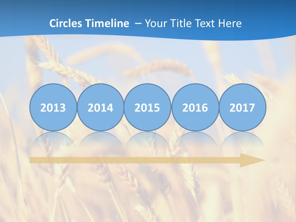 Nature Blue Stem PowerPoint Template