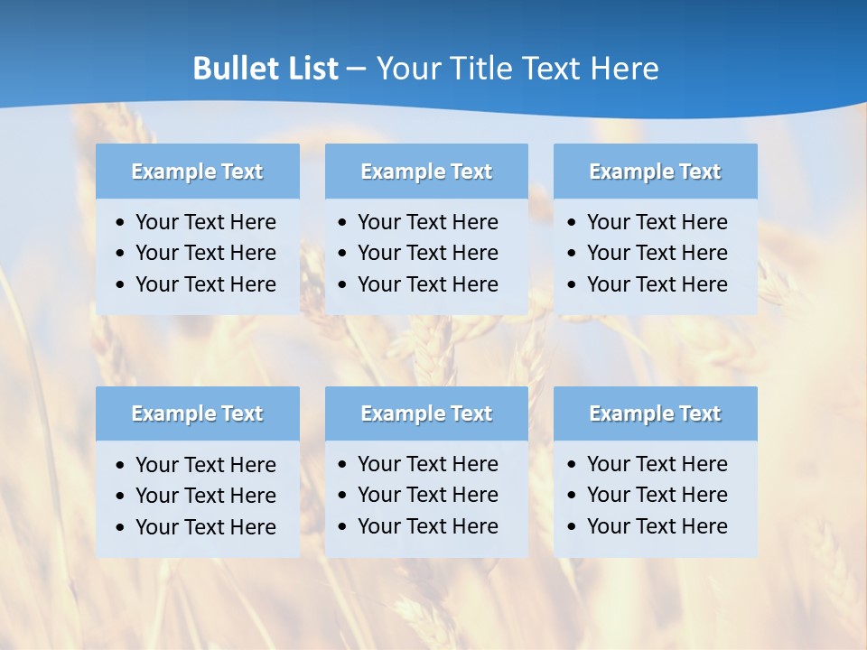 Nature Blue Stem PowerPoint Template