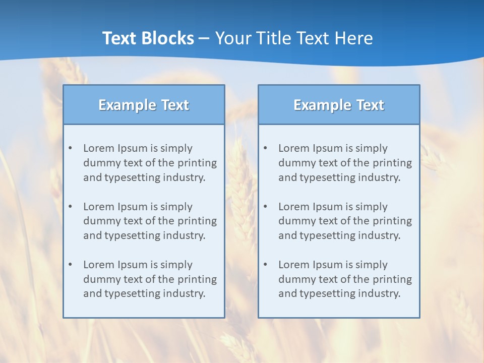 Nature Blue Stem PowerPoint Template