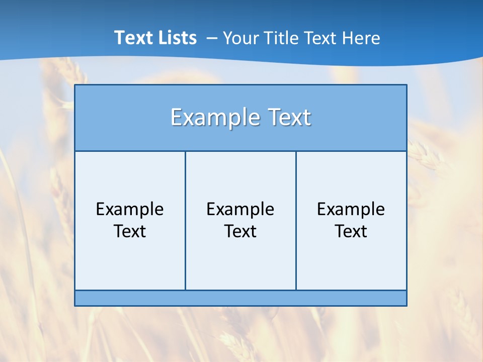 Nature Blue Stem PowerPoint Template