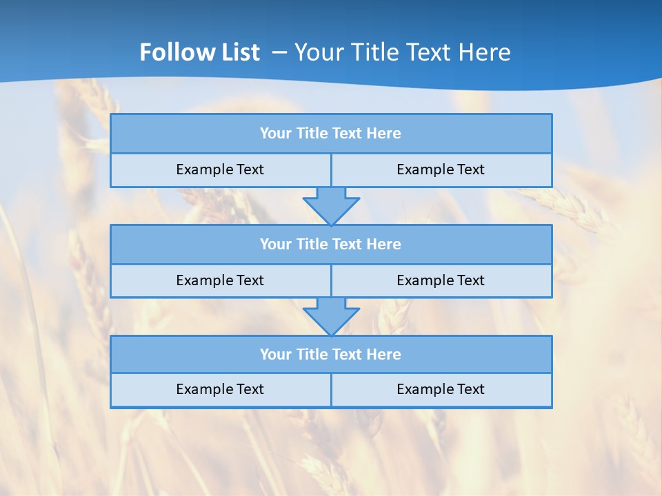 Nature Blue Stem PowerPoint Template
