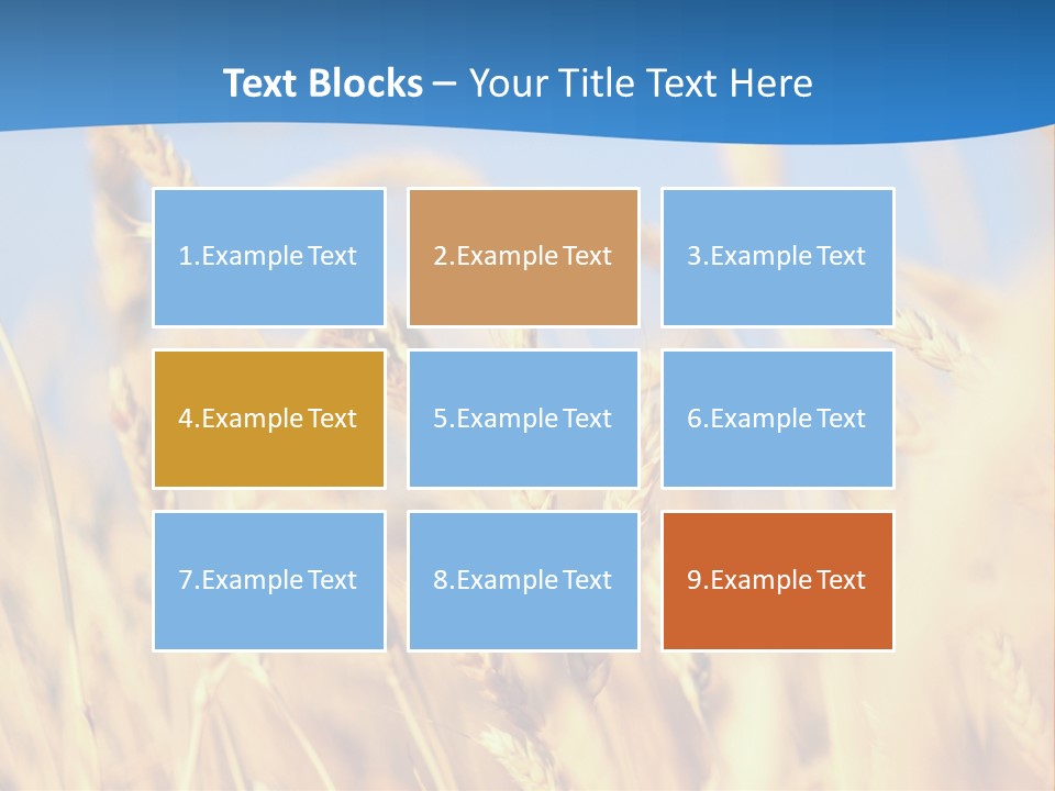 Nature Blue Stem PowerPoint Template