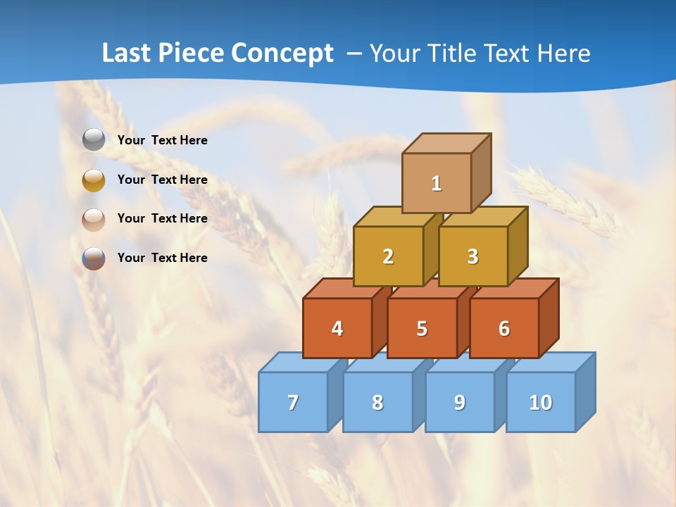 Nature Blue Stem PowerPoint Template