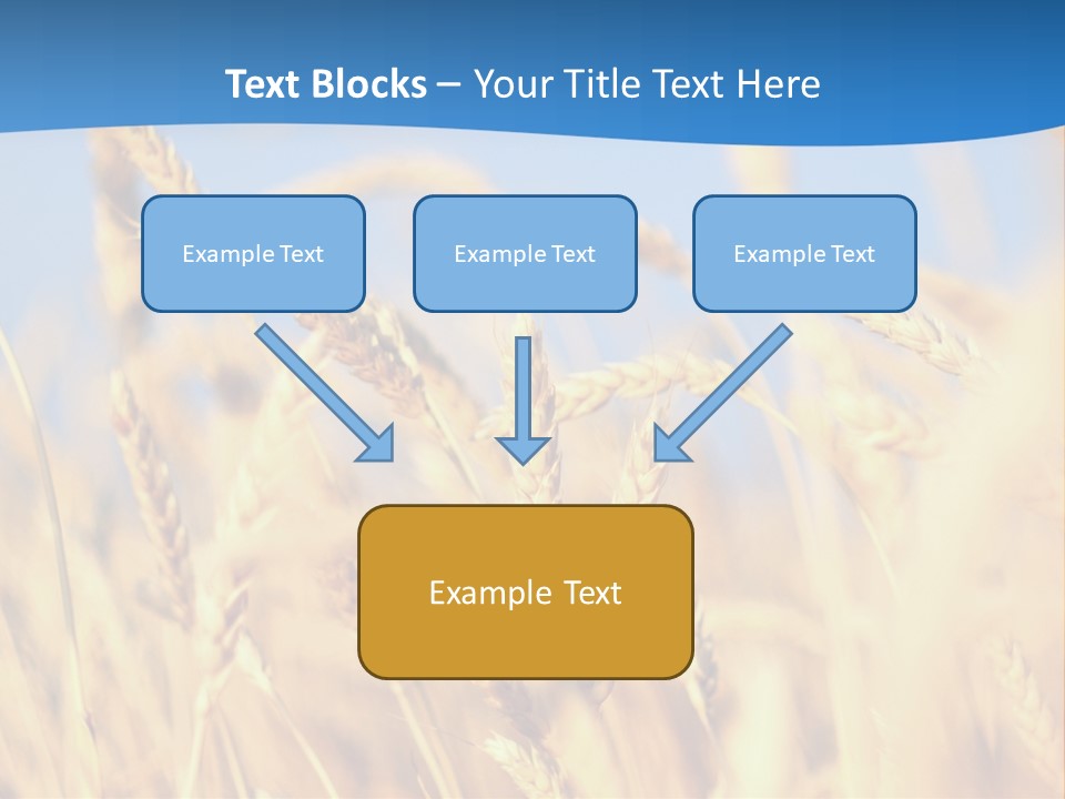 Nature Blue Stem PowerPoint Template