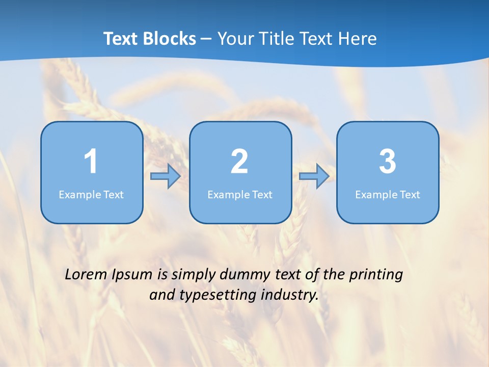 Nature Blue Stem PowerPoint Template