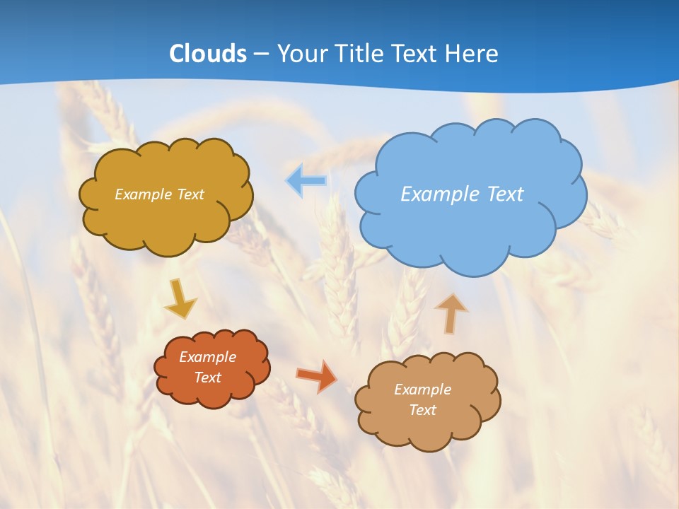 Nature Blue Stem PowerPoint Template