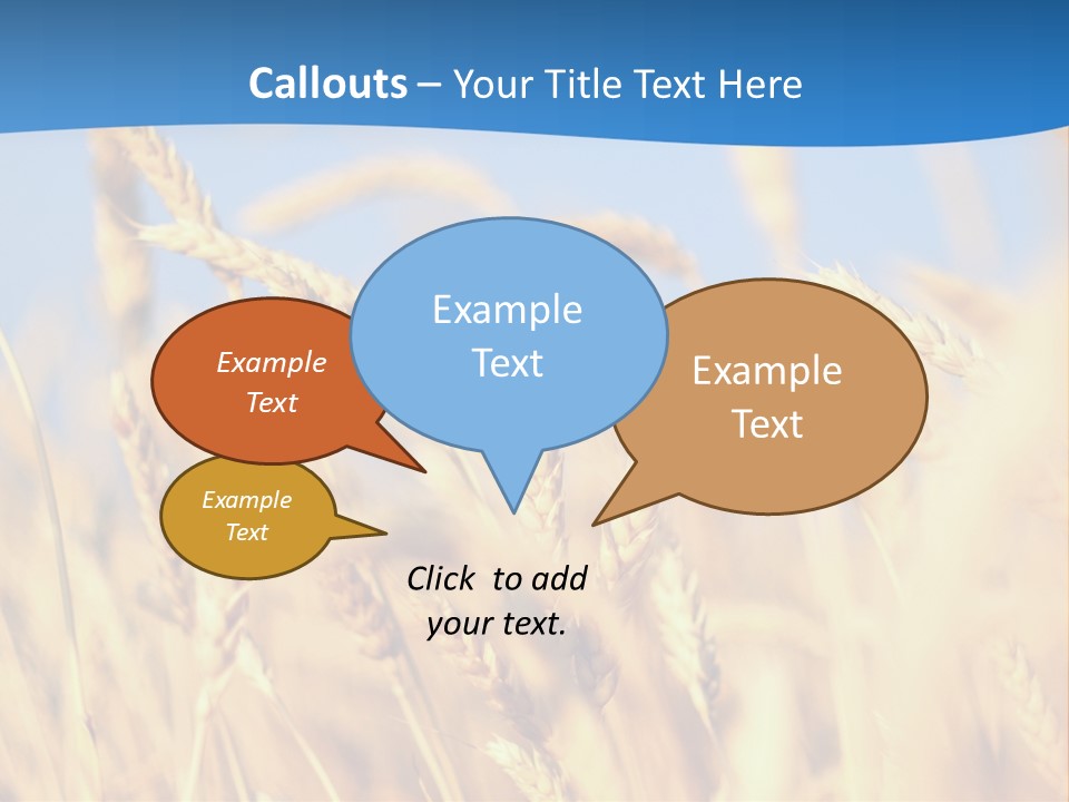 Nature Blue Stem PowerPoint Template