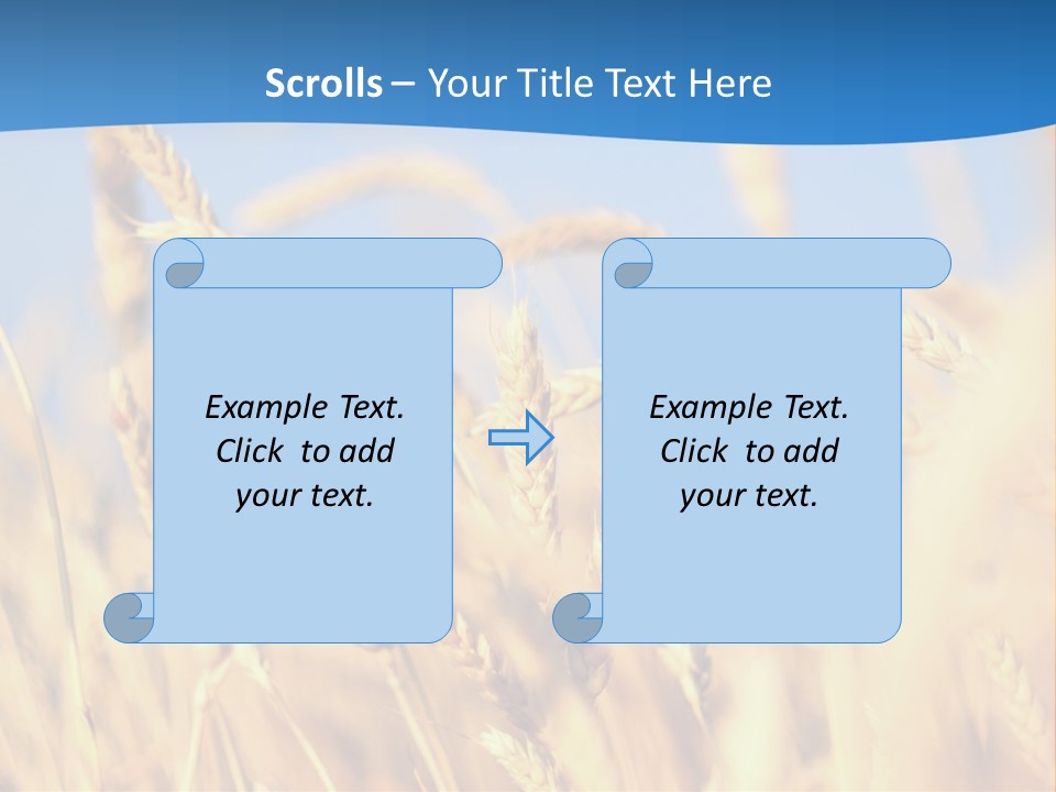 Nature Blue Stem PowerPoint Template