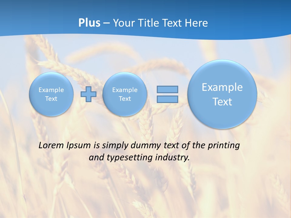 Nature Blue Stem PowerPoint Template