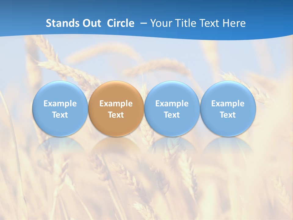 Nature Blue Stem PowerPoint Template