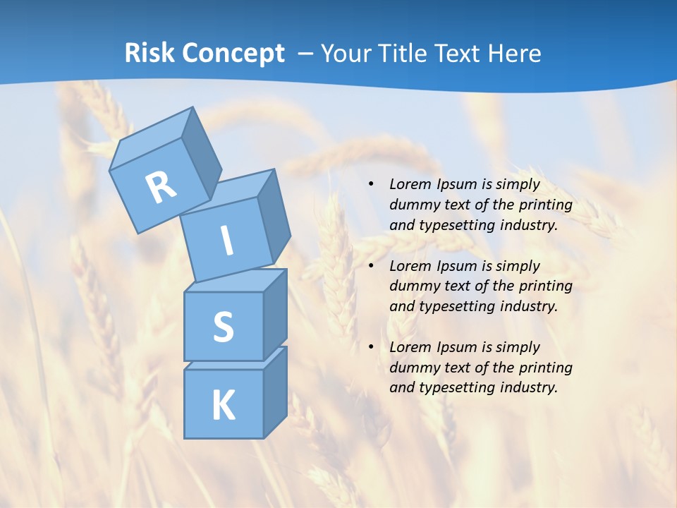 Nature Blue Stem PowerPoint Template