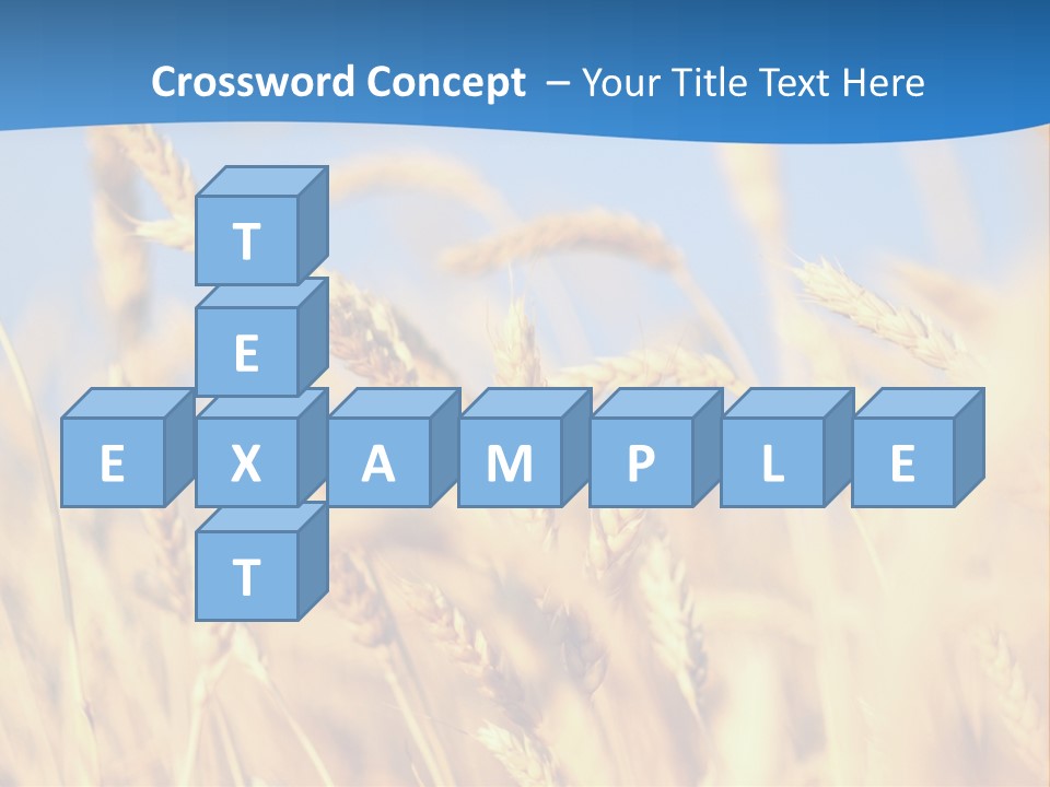 Nature Blue Stem PowerPoint Template