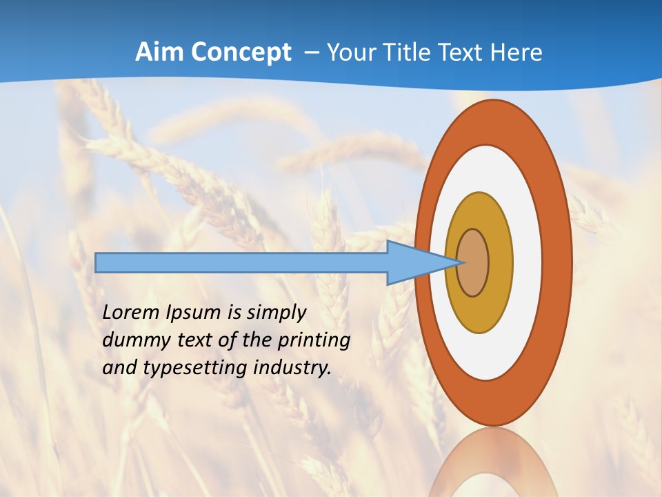Nature Blue Stem PowerPoint Template