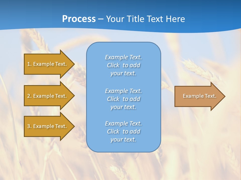 Nature Blue Stem PowerPoint Template