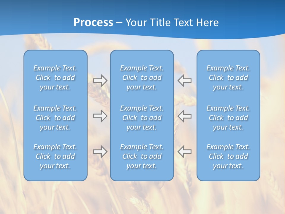 Nature Blue Stem PowerPoint Template