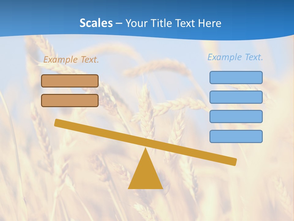 Nature Blue Stem PowerPoint Template
