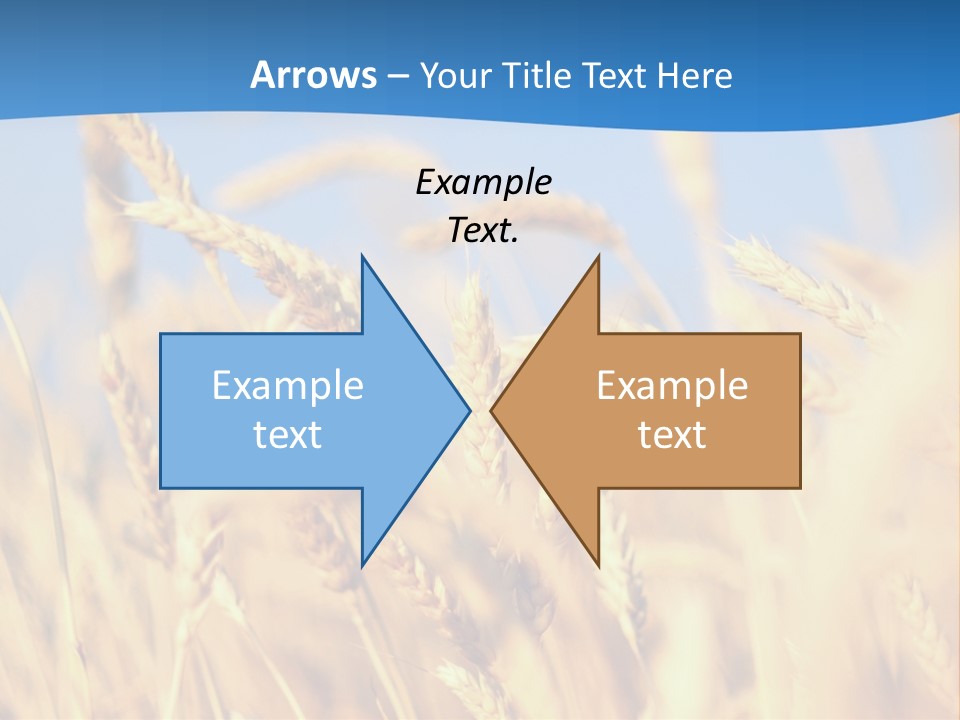 Nature Blue Stem PowerPoint Template