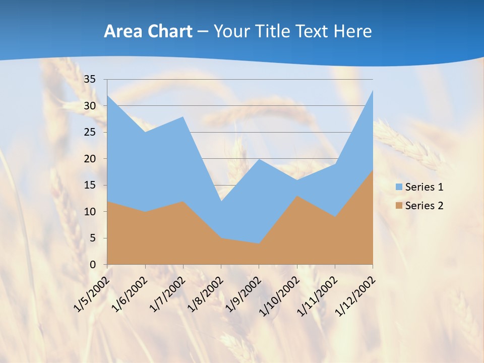 Nature Blue Stem PowerPoint Template