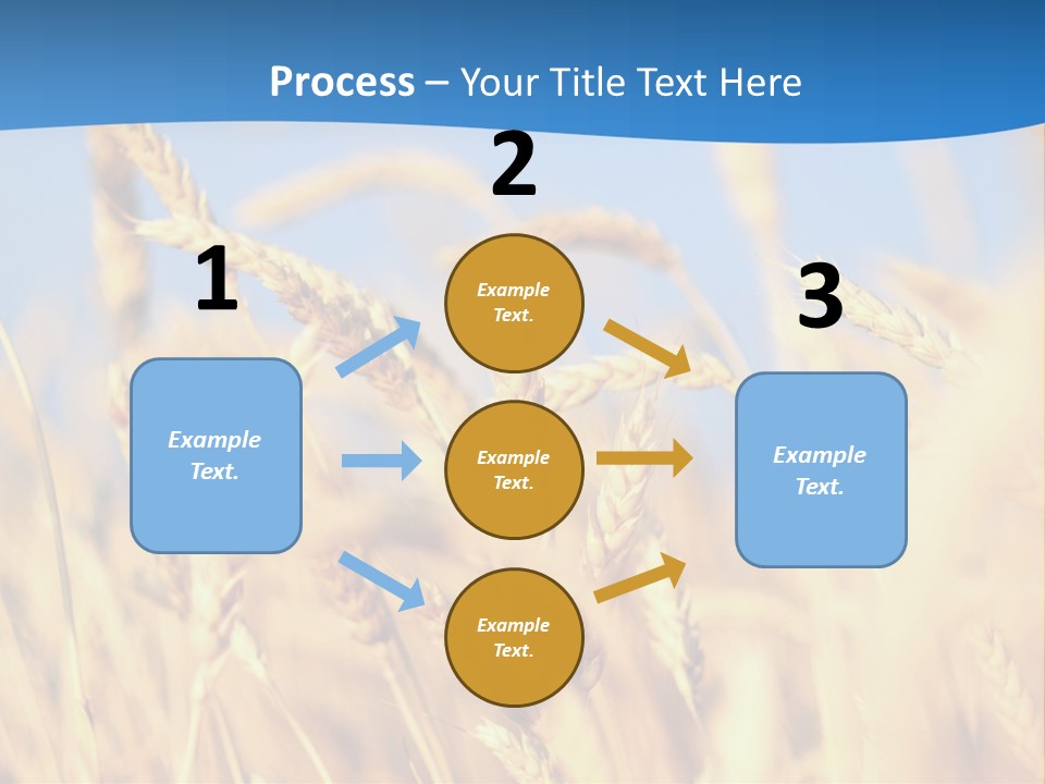 Nature Blue Stem PowerPoint Template