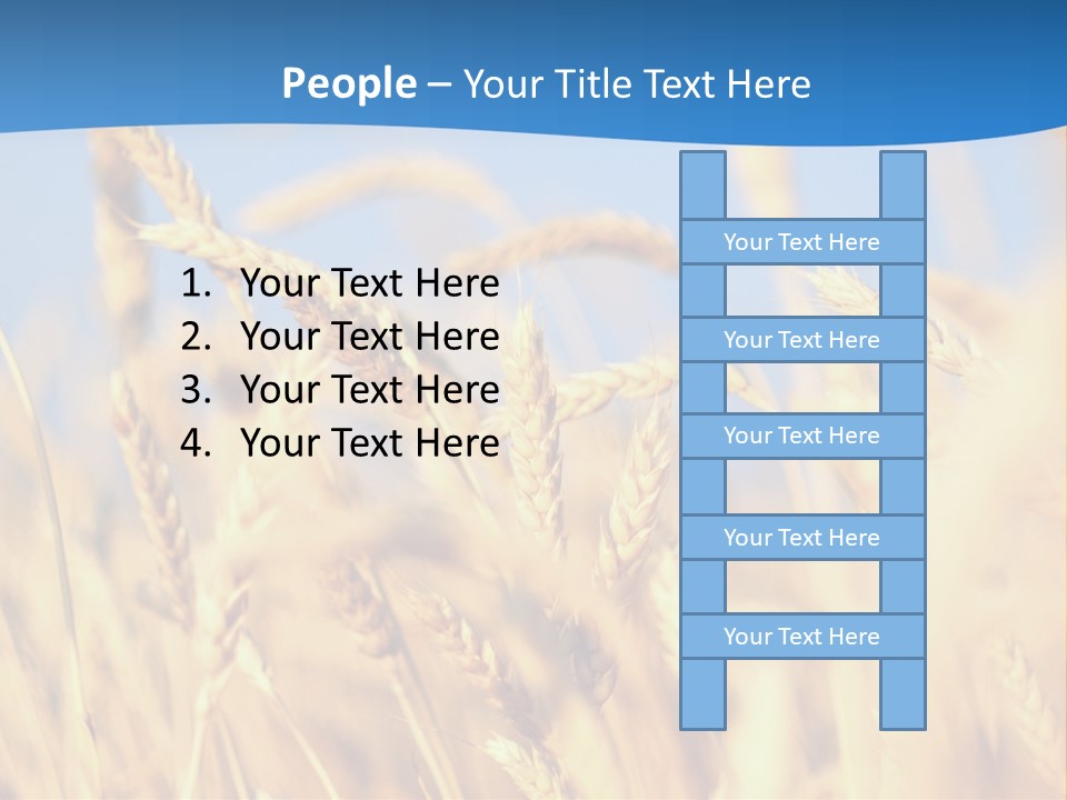 Nature Blue Stem PowerPoint Template