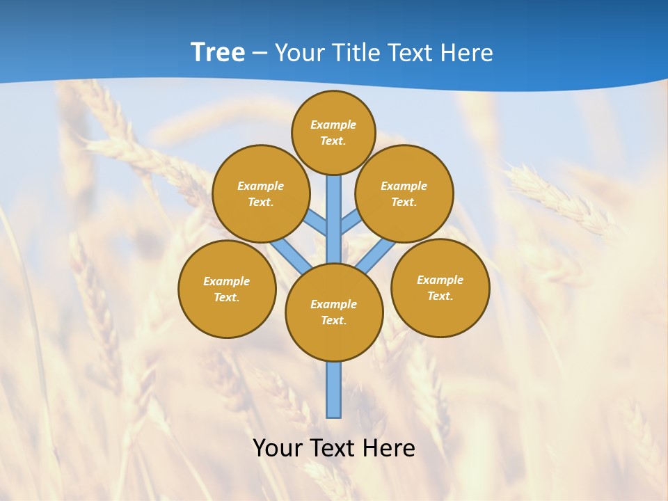 Nature Blue Stem PowerPoint Template
