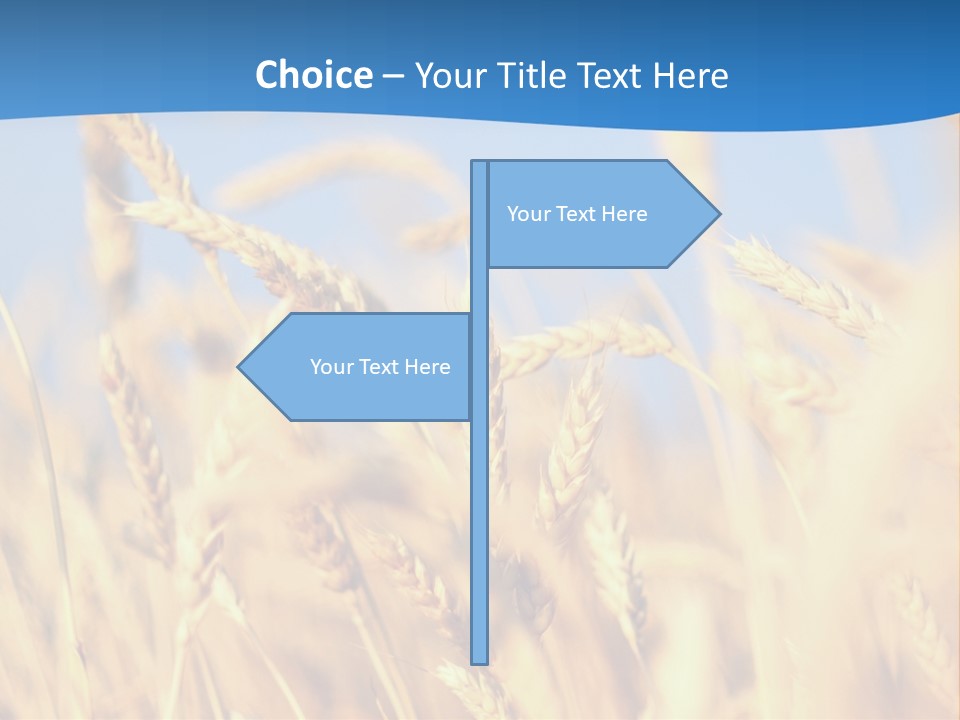 Nature Blue Stem PowerPoint Template