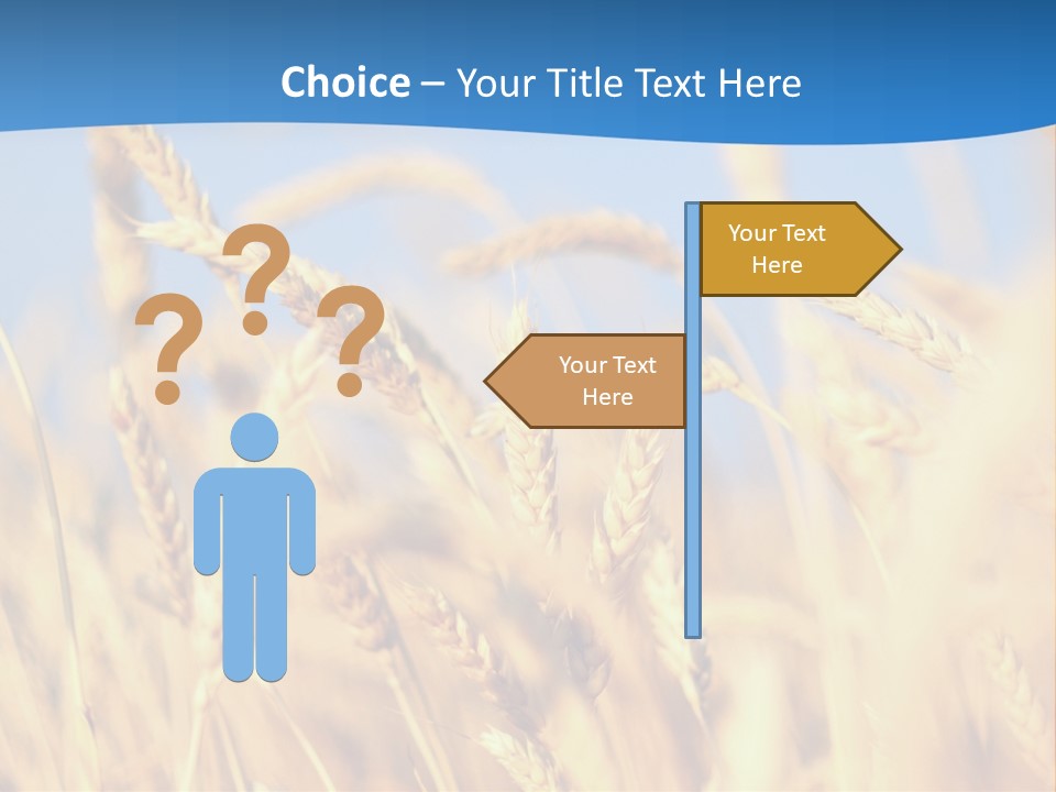 Nature Blue Stem PowerPoint Template