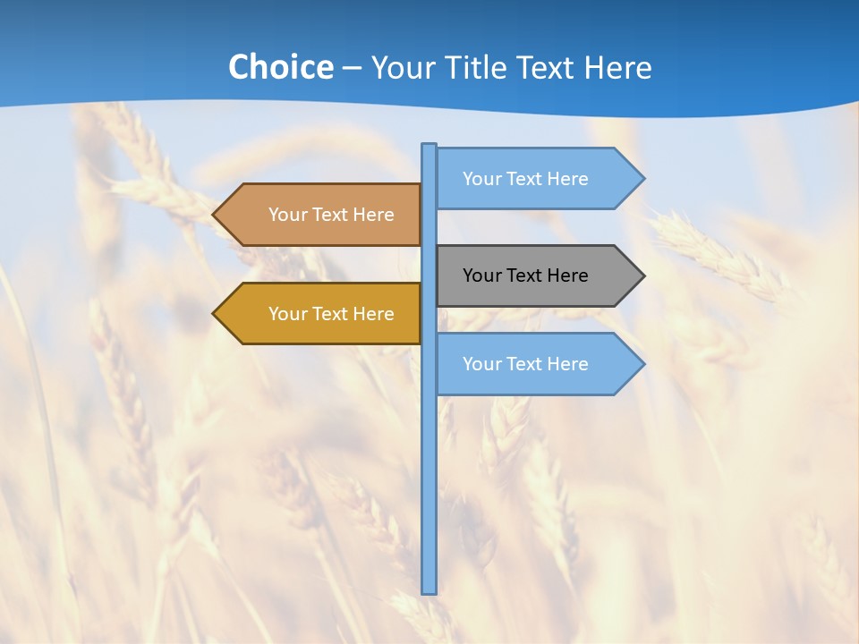 Nature Blue Stem PowerPoint Template