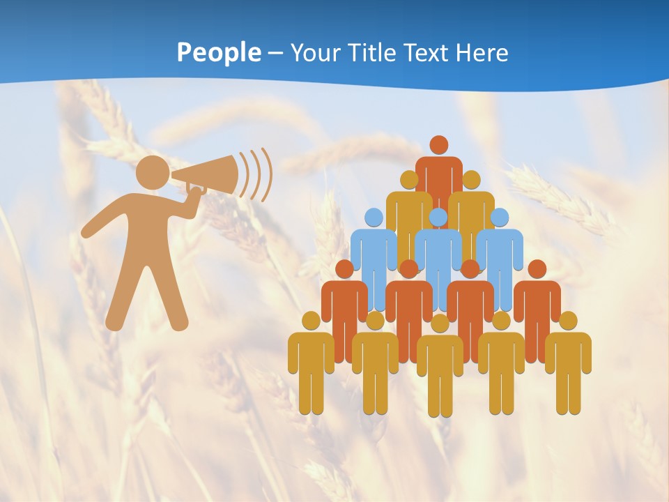 Nature Blue Stem PowerPoint Template