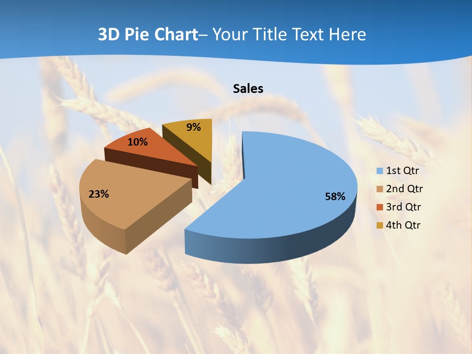 Nature Blue Stem PowerPoint Template