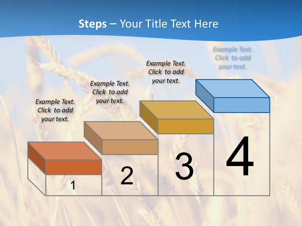 Nature Blue Stem PowerPoint Template