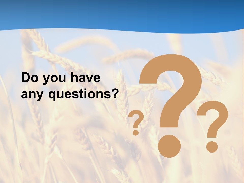 Nature Blue Stem PowerPoint Template