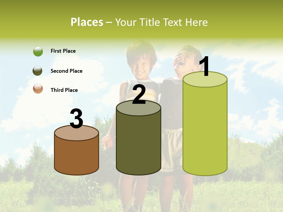 Cereal Sibling Grass PowerPoint Template