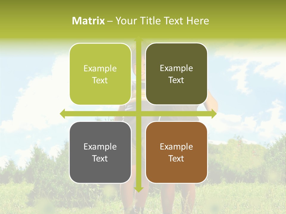 Cereal Sibling Grass PowerPoint Template