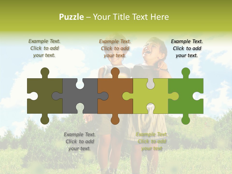 Cereal Sibling Grass PowerPoint Template