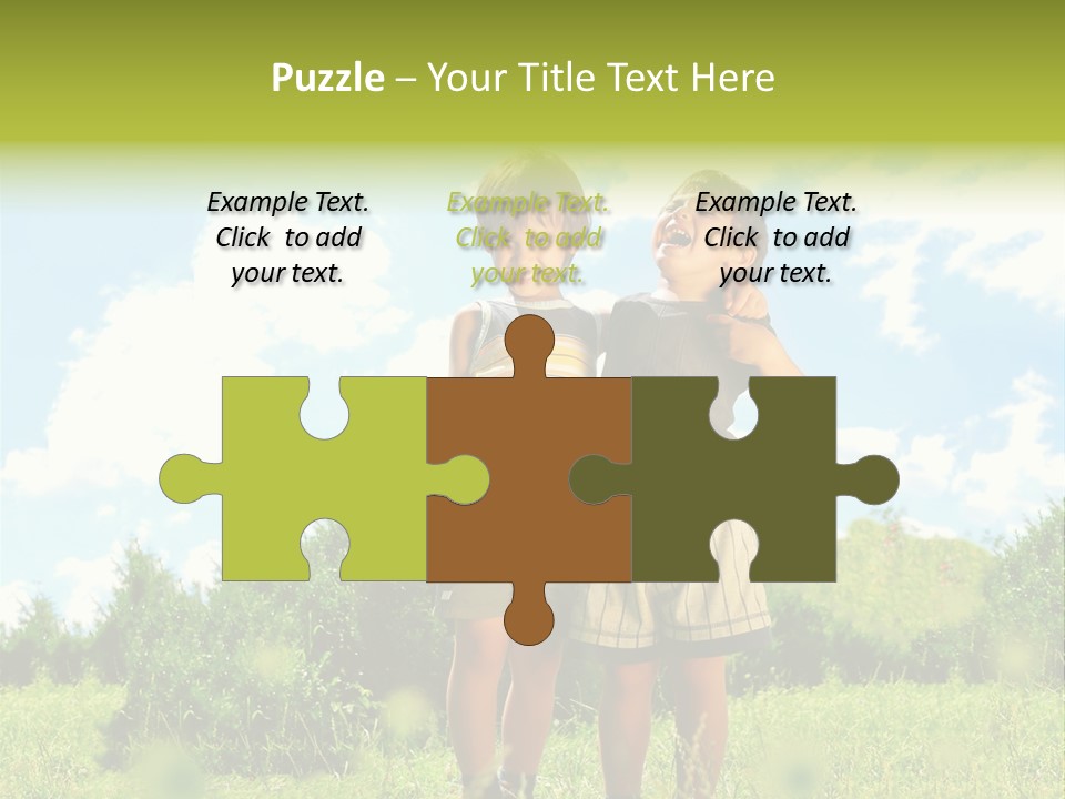 Cereal Sibling Grass PowerPoint Template