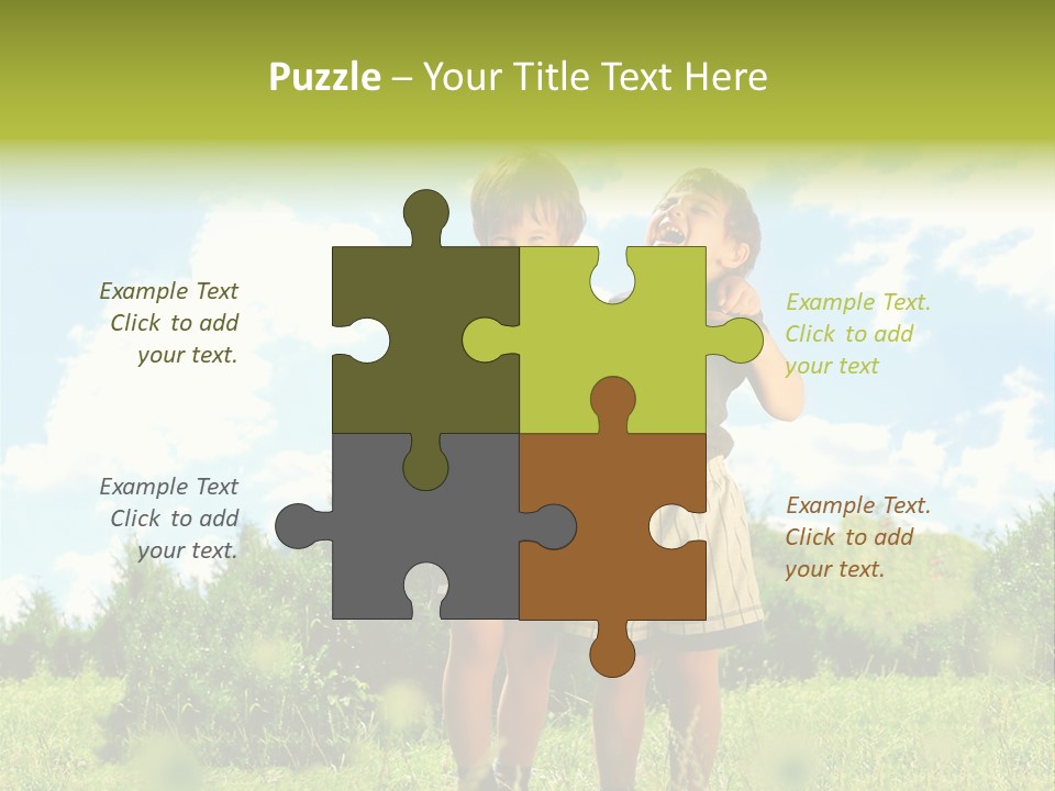 Cereal Sibling Grass PowerPoint Template