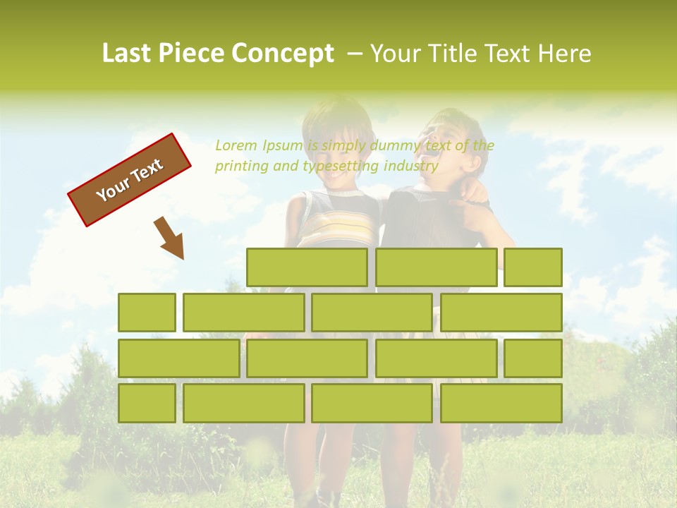 Cereal Sibling Grass PowerPoint Template