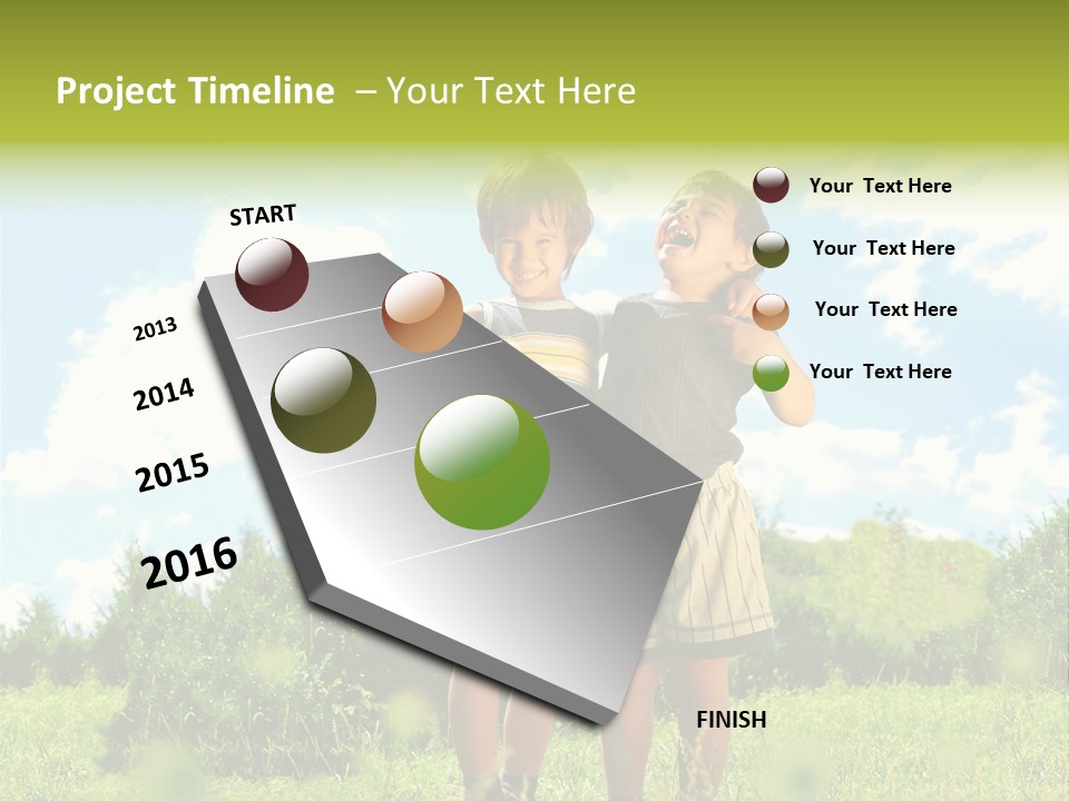 Cereal Sibling Grass PowerPoint Template