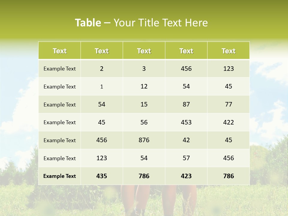 Cereal Sibling Grass PowerPoint Template