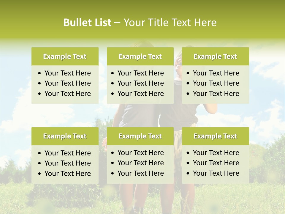 Cereal Sibling Grass PowerPoint Template