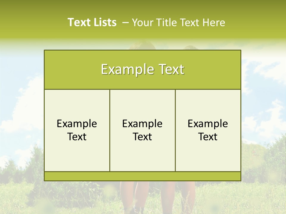 Cereal Sibling Grass PowerPoint Template