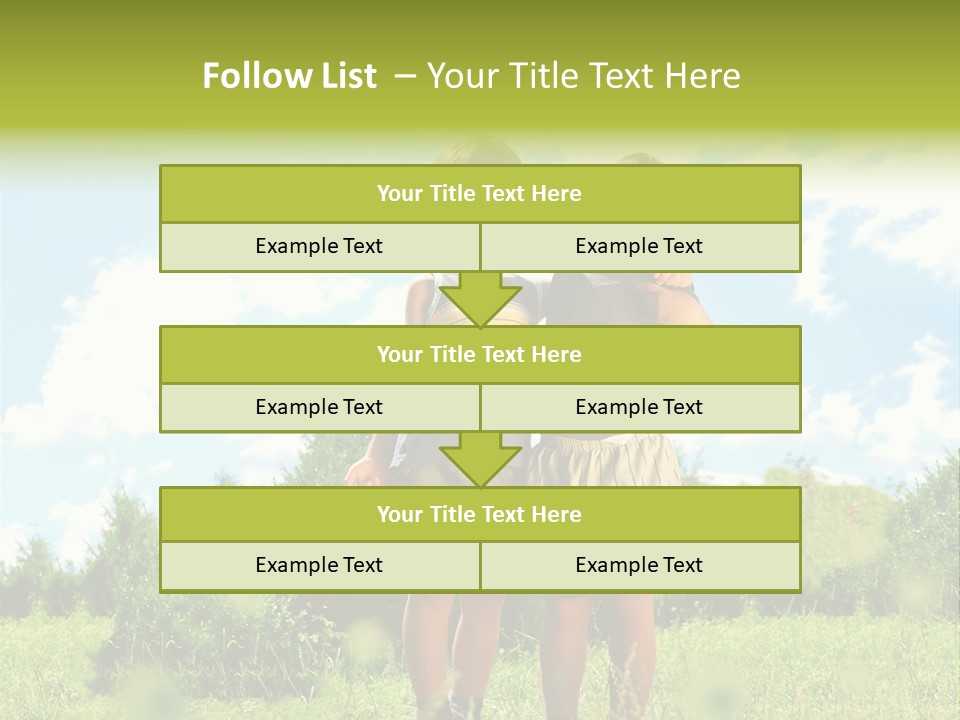 Cereal Sibling Grass PowerPoint Template