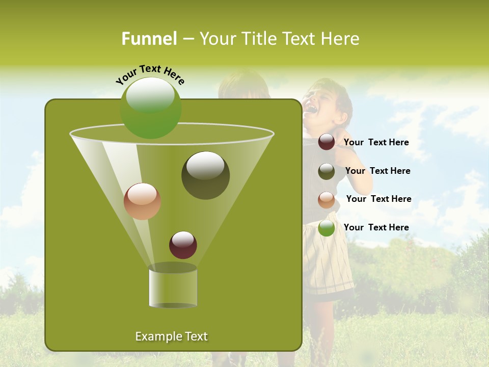 Cereal Sibling Grass PowerPoint Template