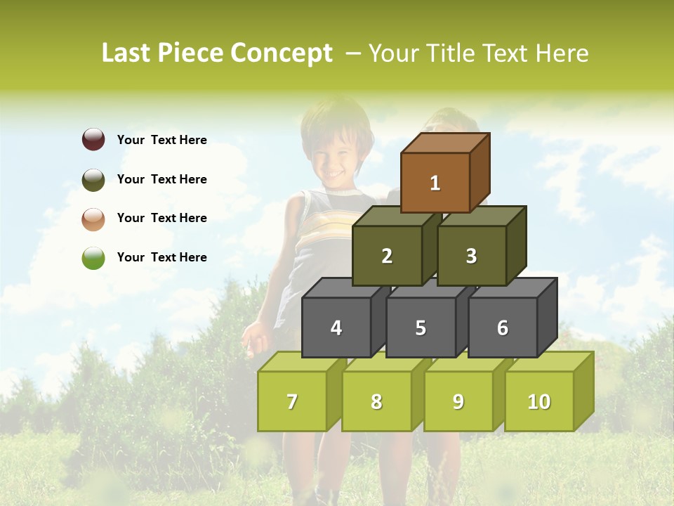 Cereal Sibling Grass PowerPoint Template